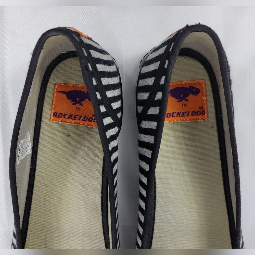 Rocket Dog Slip On Comfort Casual Shoes Womens Size 10 Black Gray C195 3557 - Picture 3 of 12